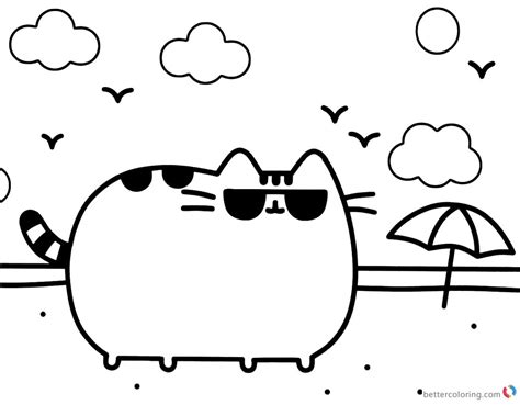 Black and white winter coloring pages. Pusheen Coloring Pages Unicorn - Bltidm