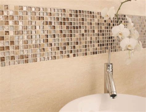 Stunning Mosaic Tiled Wall For Your Bathroom Matchness Brown