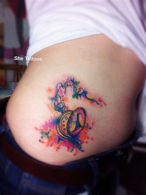 Clock Watercolor Tattoo Watercolor Tattoo Tattoos Infinity Tattoo