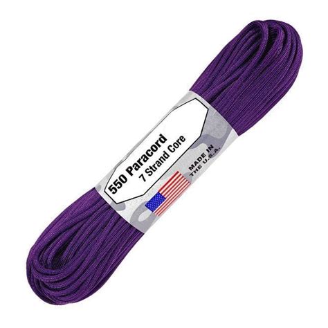Paracord 550 Typ Iii 15 M 50 Ft Farbe Purple Kydexpress