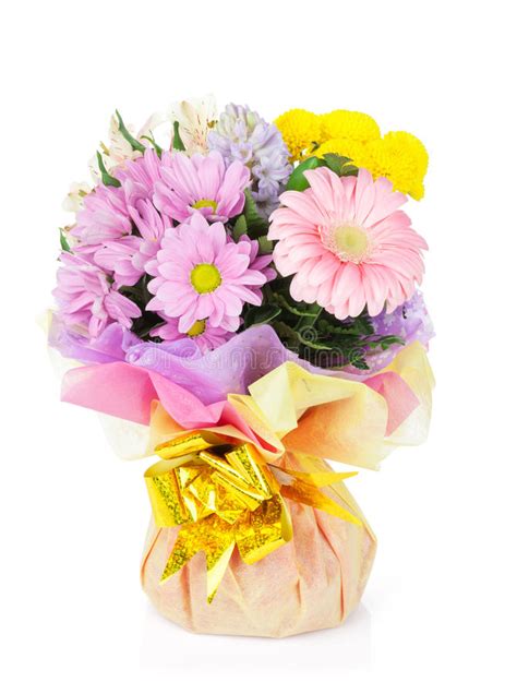 Colorful Flowers Bouquet Stock Photo Image Of Present 63019148