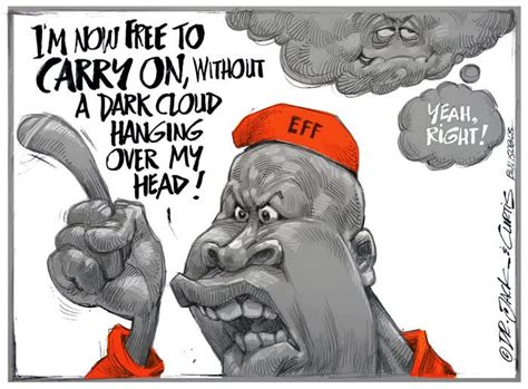 Cartoon Malema Under A Cloud