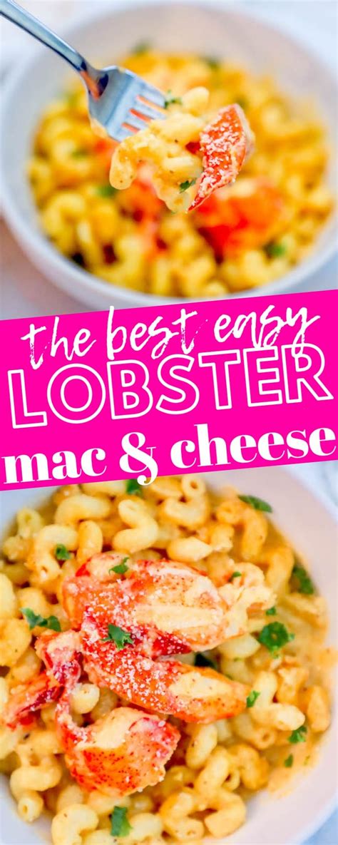 The Best Easy Lobster Macaroni And Cheese Recipe Is In This Bowl With A