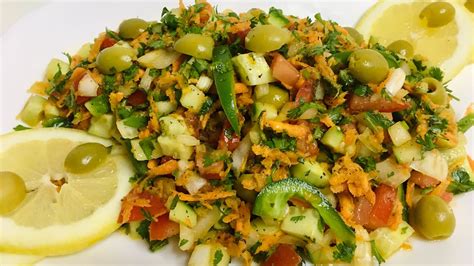 Perfect Arabic Salad Recipe Vegetables Healthy Salad Recipe Youtube