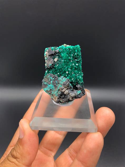 Raw High Quality Green Dioptase Cluster From Congo Etsy