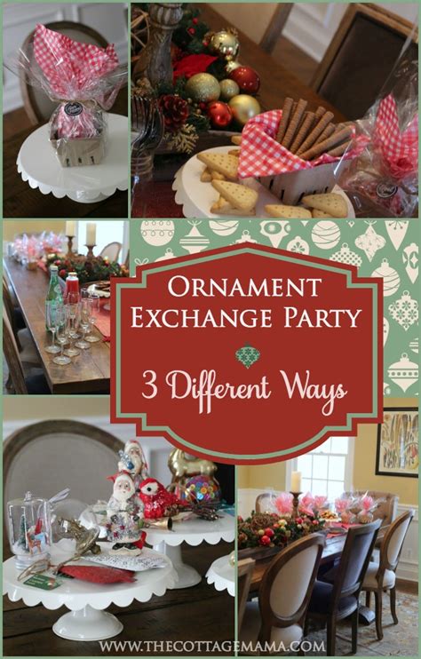 How To Host A Holiday Ornament Exchange The Cottage Mama