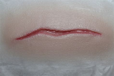 Small Thin Scar Wound Silicone Prosthetic For Film Tv Etsy