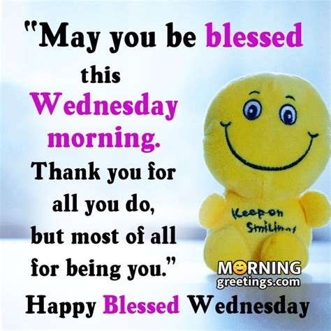 Wednesday Morning Blessings Positive Blessed Wednesday Images