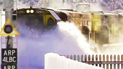 Kiwirail Train Plowing Through Deep Snow Train Fanatics