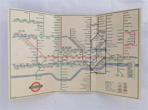 1947 London Underground Pocket Map No 1 Hc Beck Iconic Antiques