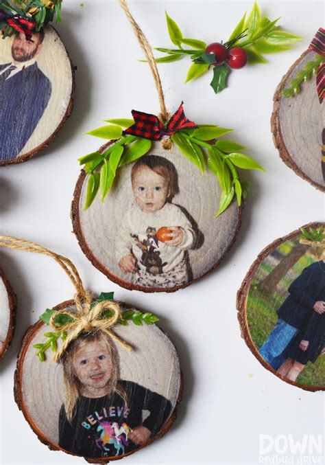Diy Wood Photo Ornament Easy Personalized Christmas Ornaments