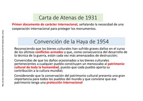 02 Historia Concepto Del Patrimonio Carta De Atenas De 1931