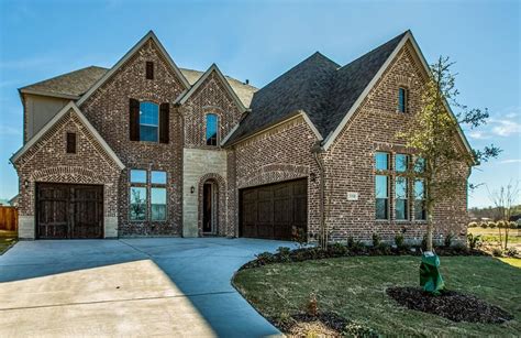 Two Story Brick Home Texas Style Homes Custom Homes Outdoor Living