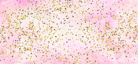 Golden Glitter Shaped Circle In Pink Background Design