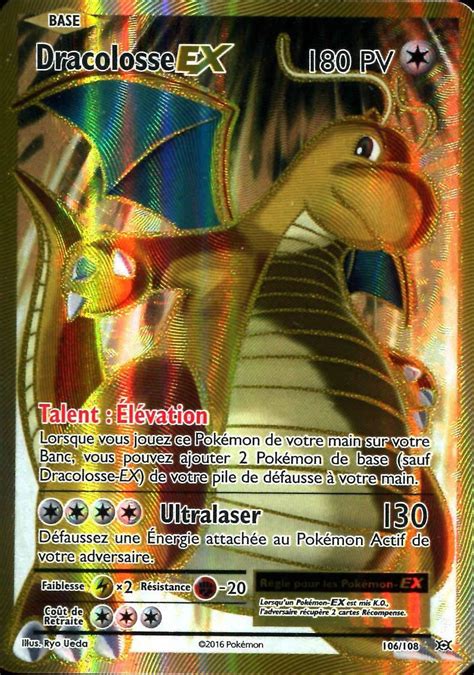 Dracolosse Ex Carte Pokémon 106108 Pokémon Xy Evolutions