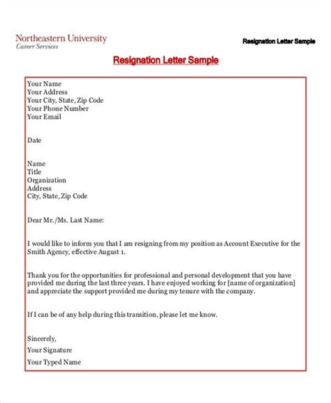 Resignation Letter For Marriage Reason Examples Sample Resignation Letter