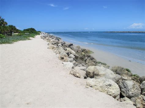 Clear Waters At The Shoreline Of Fort Pierce Inlet State Park State