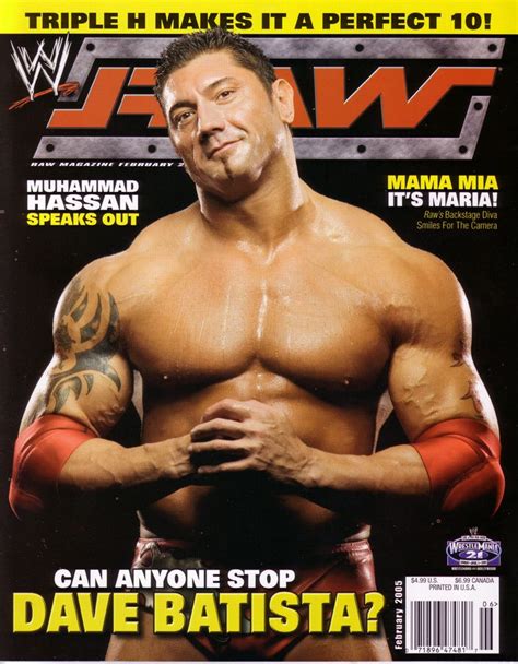 Batista Photo Raw Magazine February 05 Cover Wwe Magazine Cover