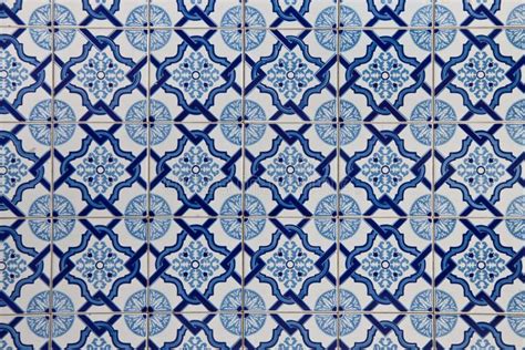 Vintage Portuguese Blue Tiles Stock Photo Image Of Blue Mixed 33218990