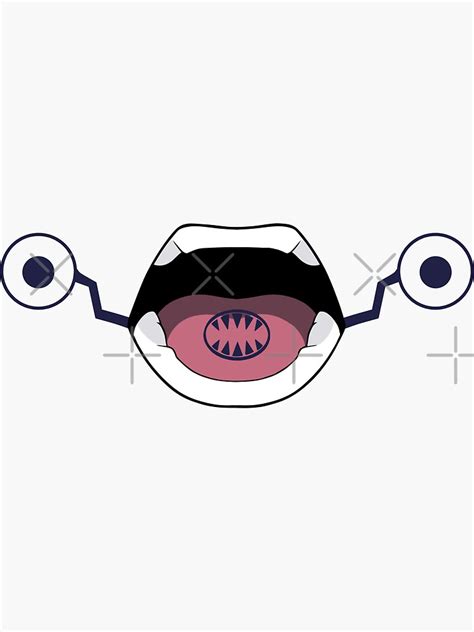 Toge Inumaki Mouth Color Sticker For Sale By Luxeini Redbubble