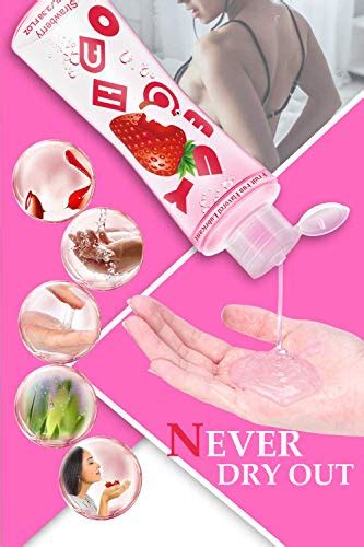 yuechao strawberry flavored personal lubricant water based lube for men women couples natural