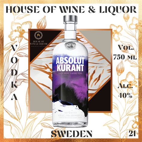 Jual Absolut Kurant Vodka 750 Ml Vodka Rasa Blueberry Shopee Indonesia