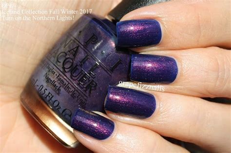 Grape Fizz Nails Opi Iceland Collection Fallwinter 2017 Opi Iceland