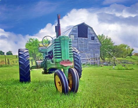 Tractor On The Farm Photograph By Nikolyn Mcdonald Fine Art America