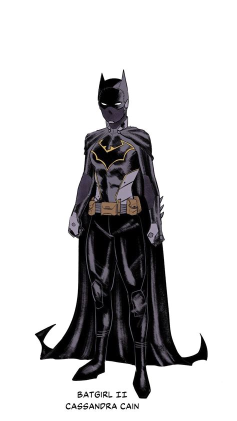 A Drawing Of Batman Standing With His Cape Open And The Words Batgirl