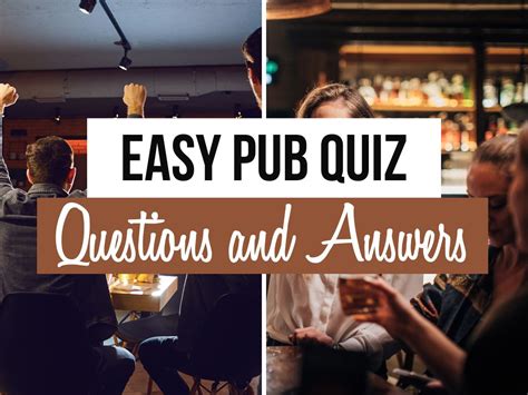 Easy Pub Quiz 130 Easy Pub Quiz Questions And Answers Quiz Trivia Games
