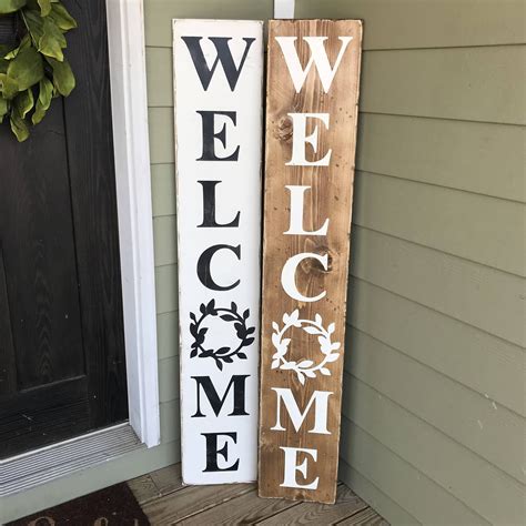 Welcome Sign Wood Sign Sign Wooden Sign Farmhouse Sign Etsy Wooden