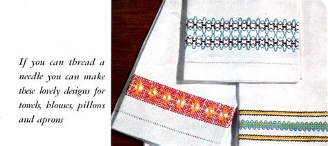 How To Do Swedish Huck Weaving Embroidery Vintage