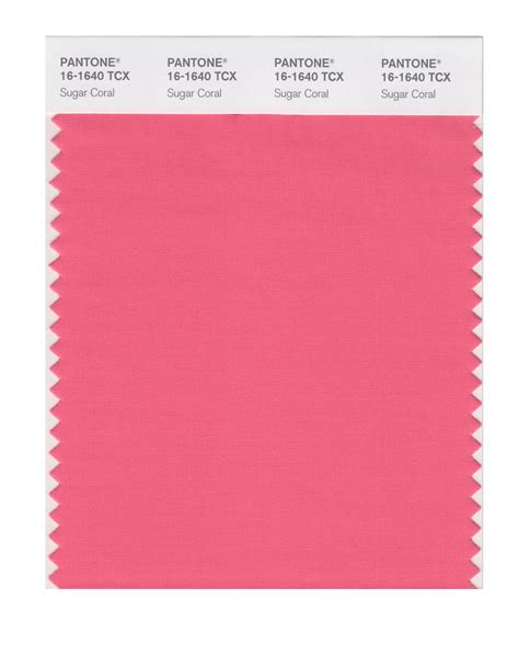 Pantone Smart Color Swatch Card 16 1640 Tcx Sugar Coral Columbia Omni
