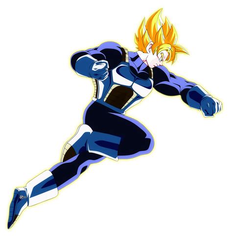 An Anime Character In Blue And White Running