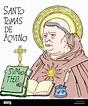 Santo Tomás de Aquino (1225-1274). Fraile dominico italiano y Doctor de ...