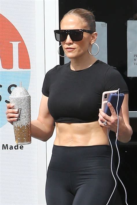 Jennifer Lopez Sexy Body In Black Leggings At A Gym In Miami Hot
