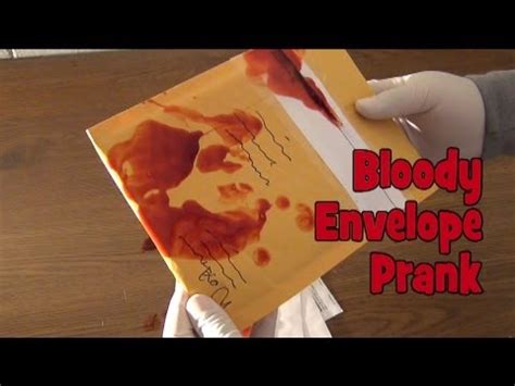 The Bloody Envelope Prank Nextraker YouTube