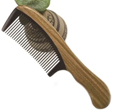 Handmade Wooden Anti Static Fine Tooth Horn Hair Comb Pureglo Naturals