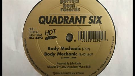 Quadrant Six Body Mechanic 1996 Vocal Version Youtube