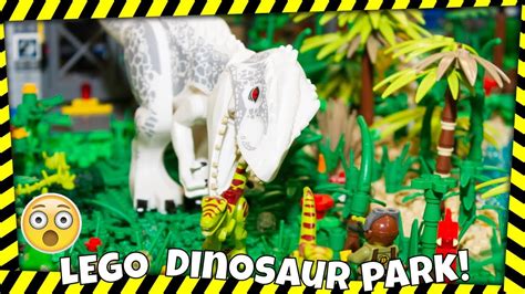 Lego Dinosaur Park With Monorail 2018 By Cherie And Shaun Youtube