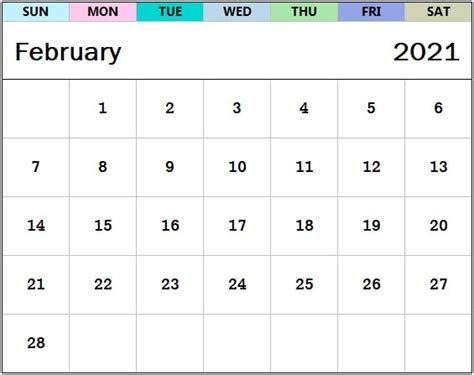 Printable Calendar January February 2021 Template Holidays Festivals