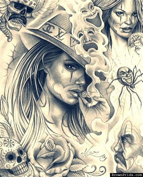 Chicano Arte Chicano Drawings Chicano Art Tattoos Tattoo Art Drawings Sexiz Pix