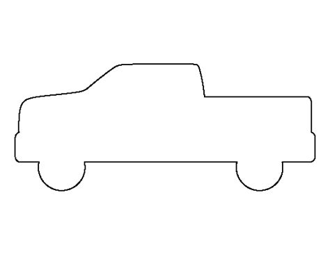 Pickup Truck Pattern Use The Printable Outline For Crafts Creating