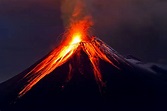Bilder Natur Nacht Vulkan Tungurahua Volcano Berg Lava Ecuador