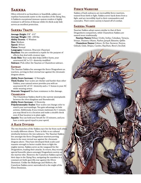 Sakkra Dnd 5e Homebrew Dungeons And Dragons Races Dungeons And
