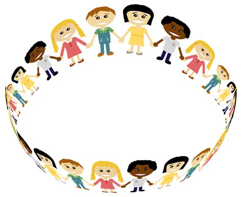 Circle Holding Hands Clip Art