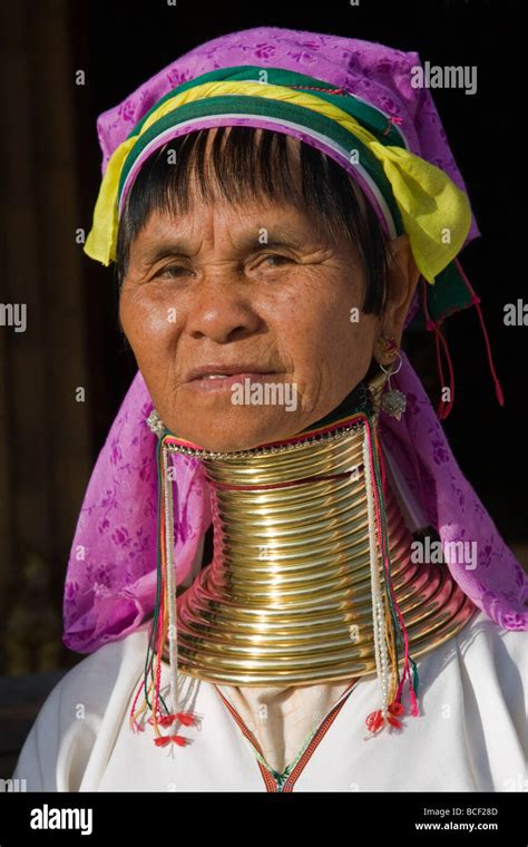 Myanmar Burma Lake Inle Padaung Woman Belonging To The Karen Sub