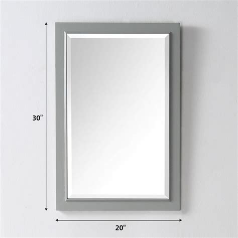 20 X 30 In Bath Vanity Décor Mirror With Cool Gray Frame Dk 5000 Cgm