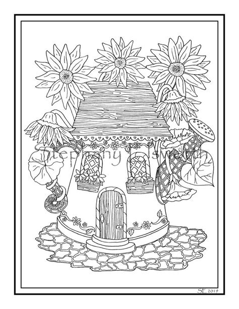 Click on an image below. Watering Can Fairy House 8 1/2 x 11 Printable PDF Instant ...