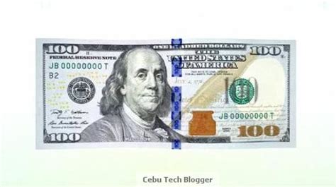 The New 100 Dollar Bill Features Photo And Video Cebu
